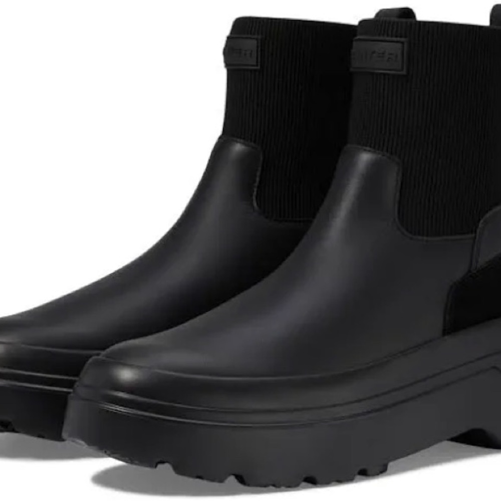 Hunter Black Chelsea Winter Boots
